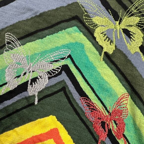 Desigual Lebond Colorful Embroidered Knit Short Sleeve T-Shirt Dress NEW Size S - Picture 10 of 16